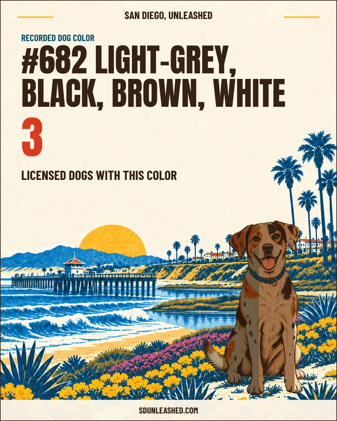 Light-grey, Black, Brown, White share card