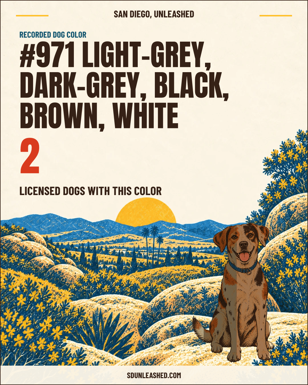 Light-grey, Dark-grey, Black, Brown, White share card