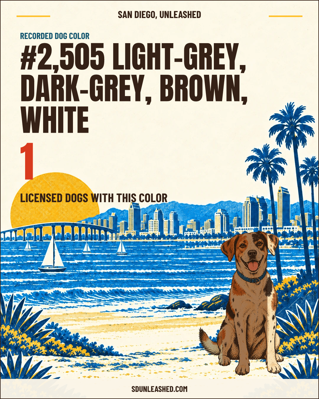 Light-grey, Dark-grey, Brown, White share card