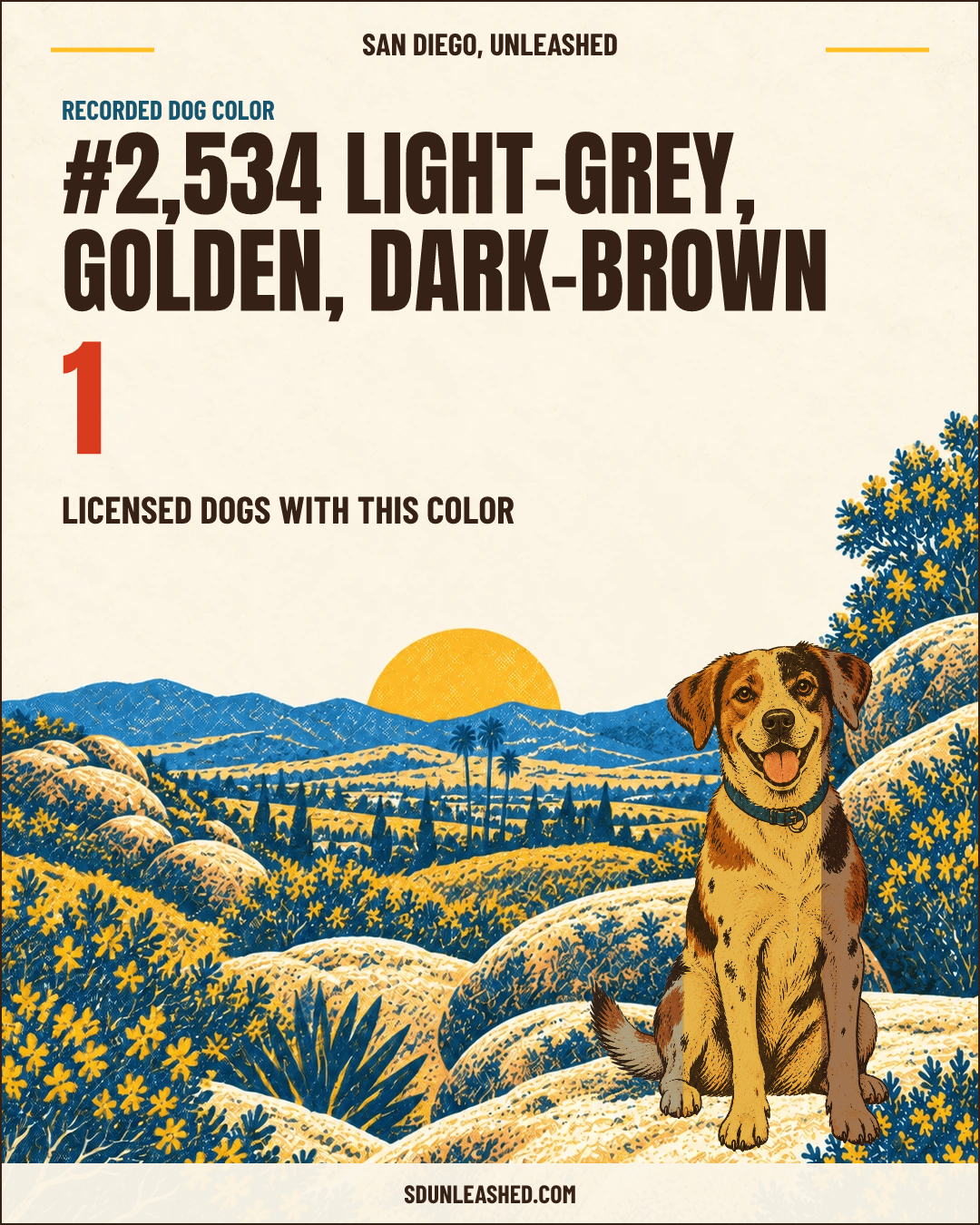 Light-grey, Golden, Dark-brown share card