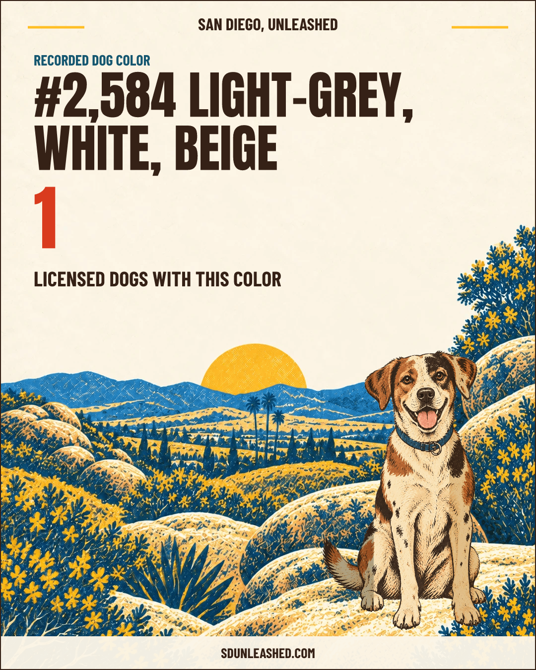 Light-grey, White, Beige share card