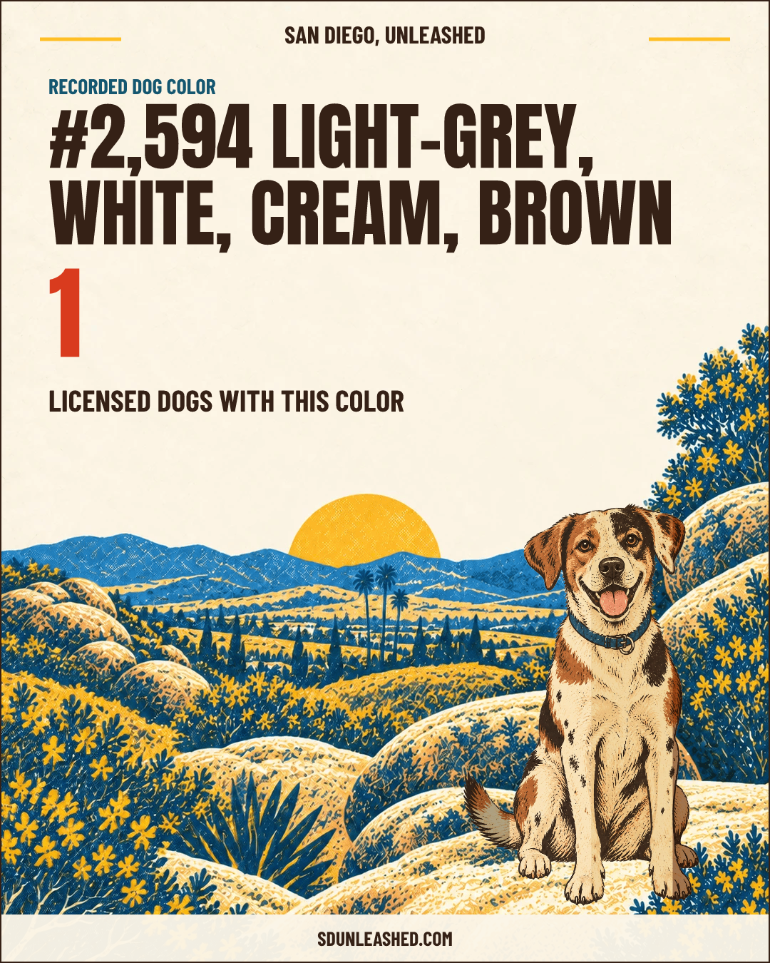 Light-grey, White, Cream, Brown share card
