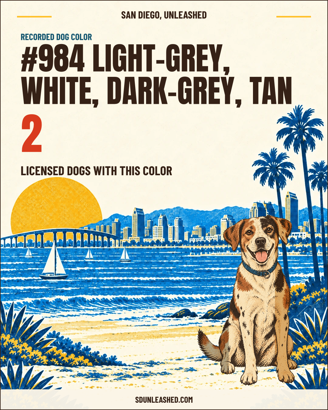 Light-grey, White, Dark-grey, Tan share card