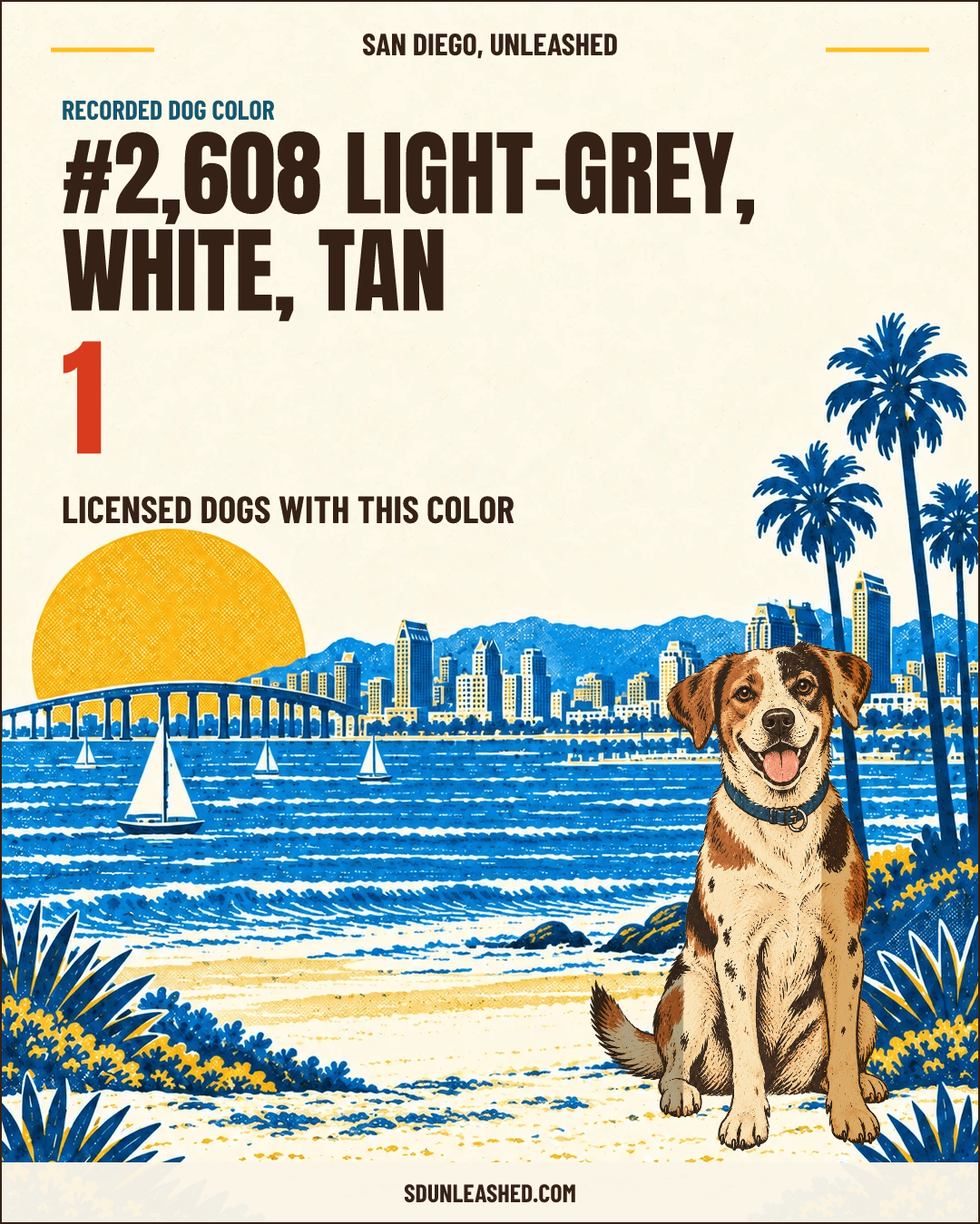 Light-grey, White, Tan share card