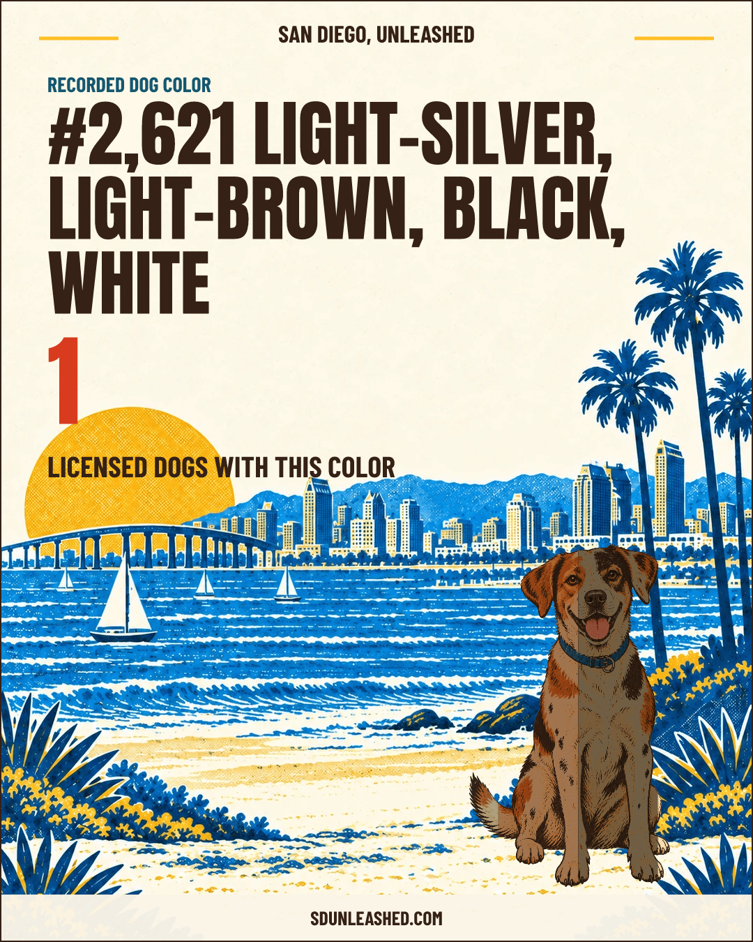 Light-silver, Light-brown, Black, White share card