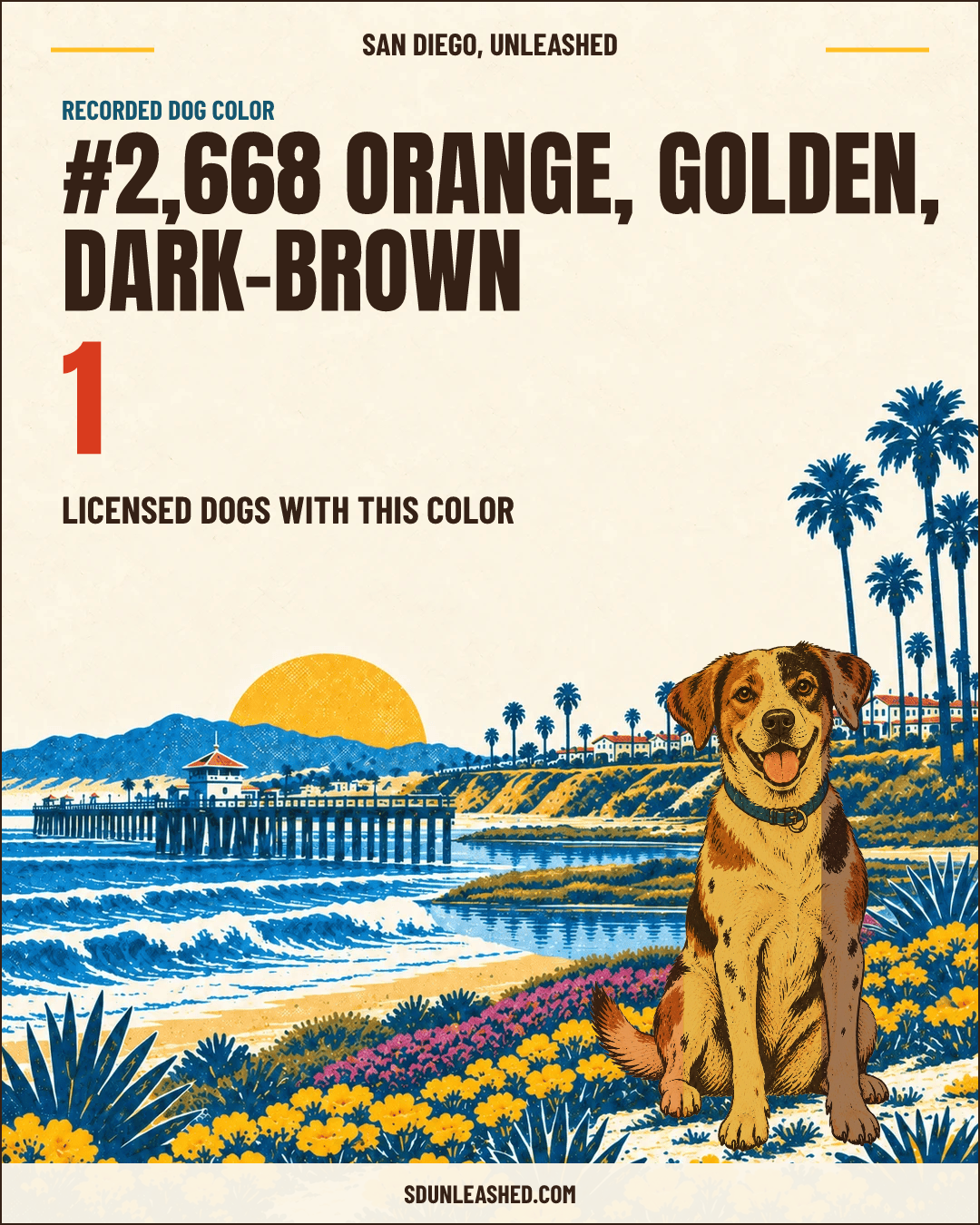Orange, Golden, Dark-brown share card