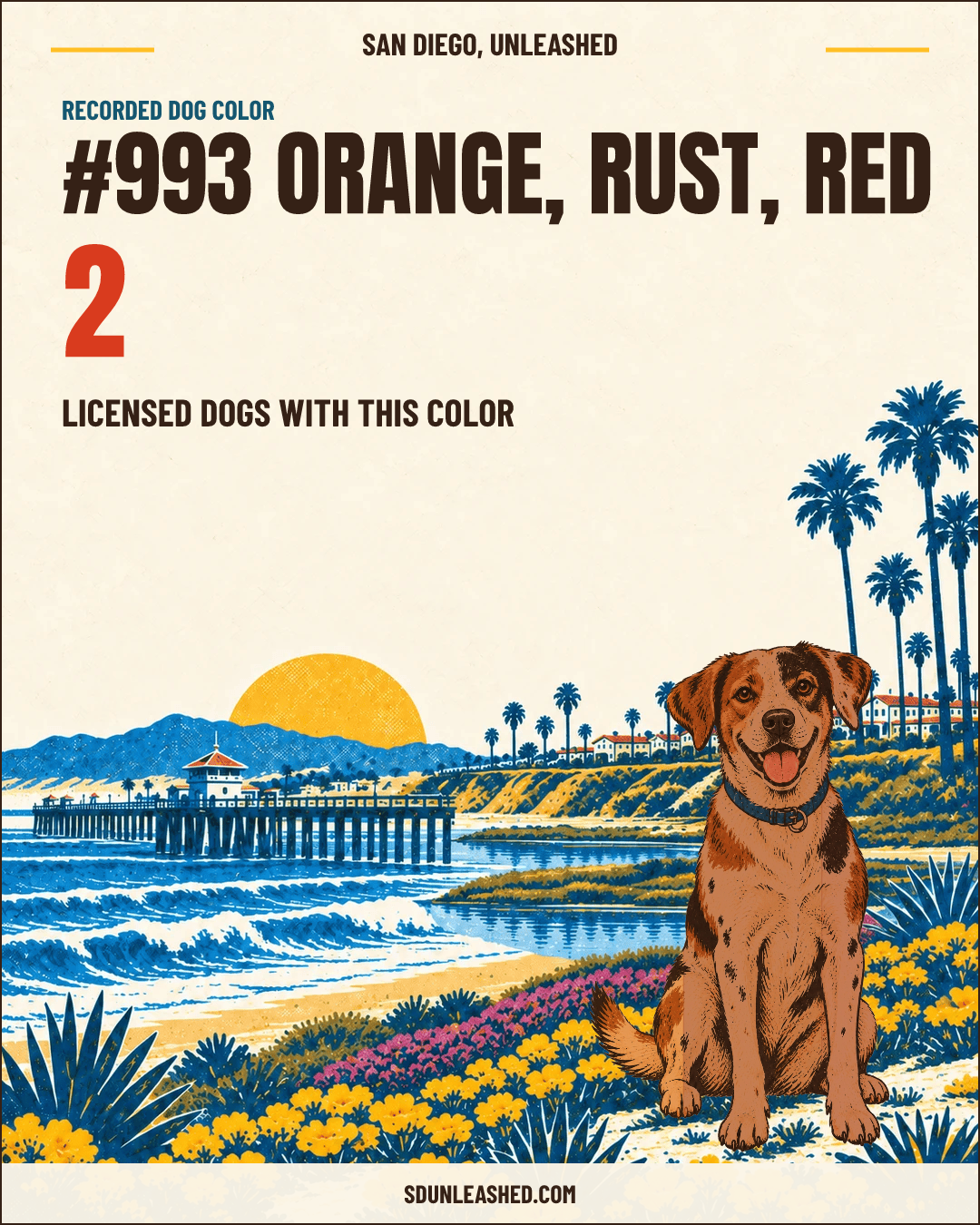 Orange, Rust, Red share card