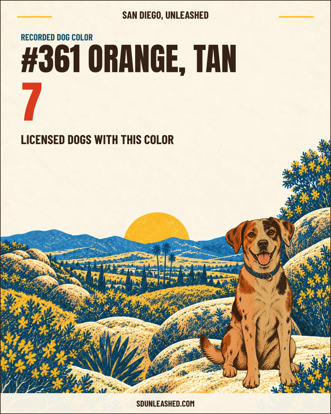 Orange, Tan share card