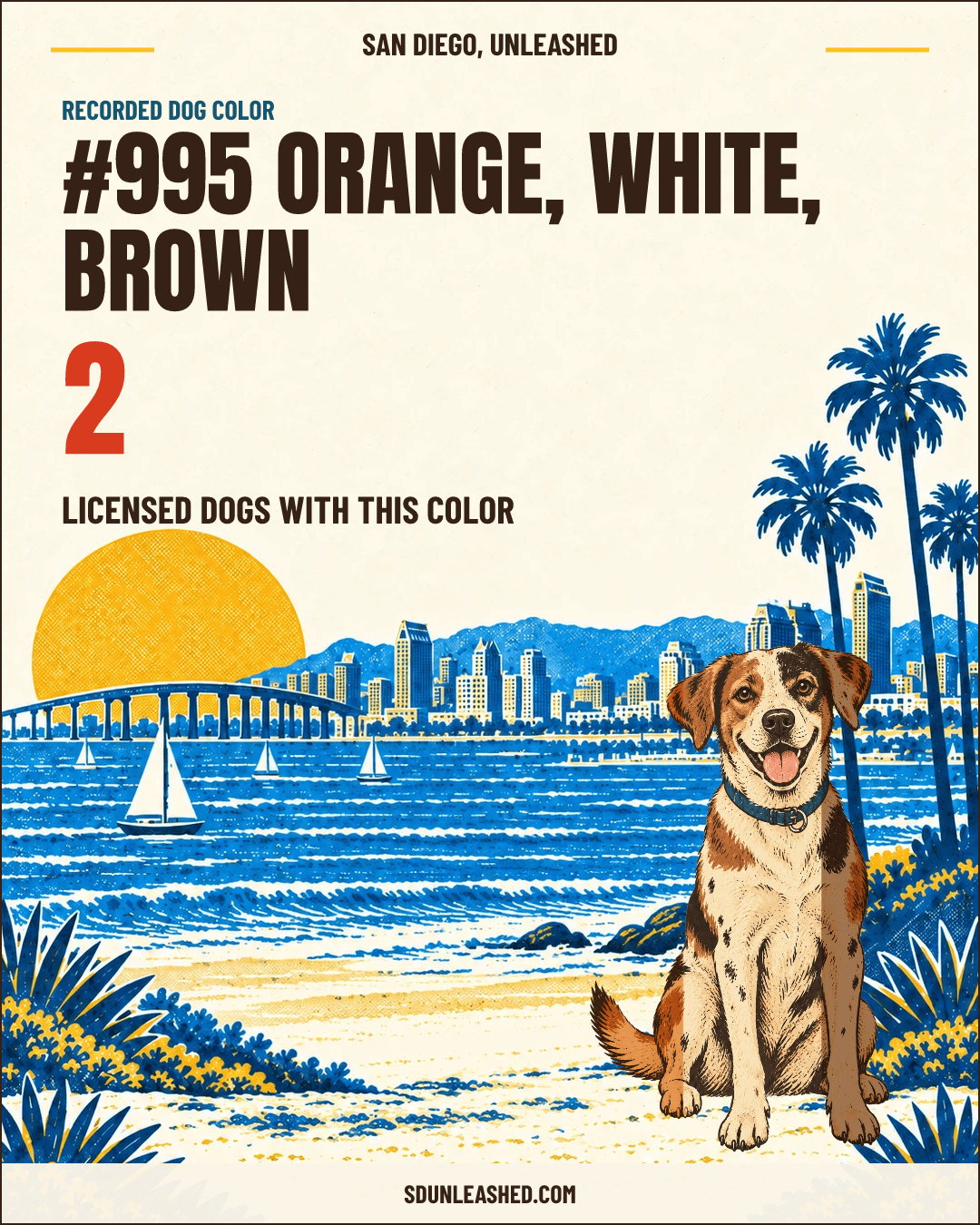 Orange, White, Brown share card