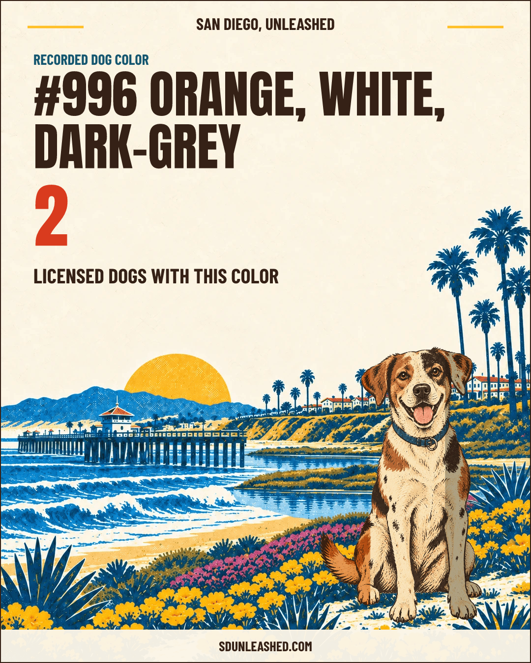 Orange, White, Dark-grey share card