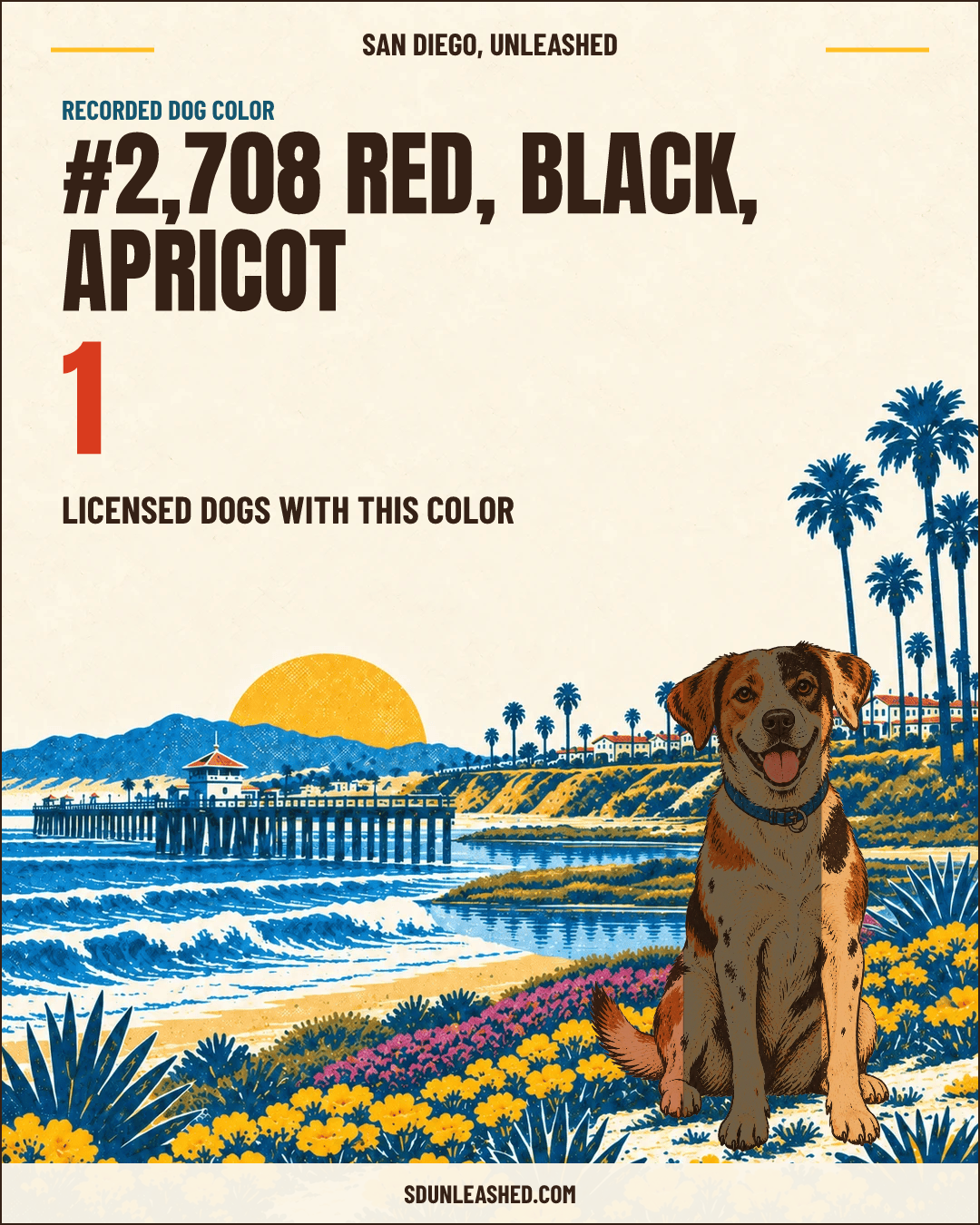 Red, Black, Apricot share card