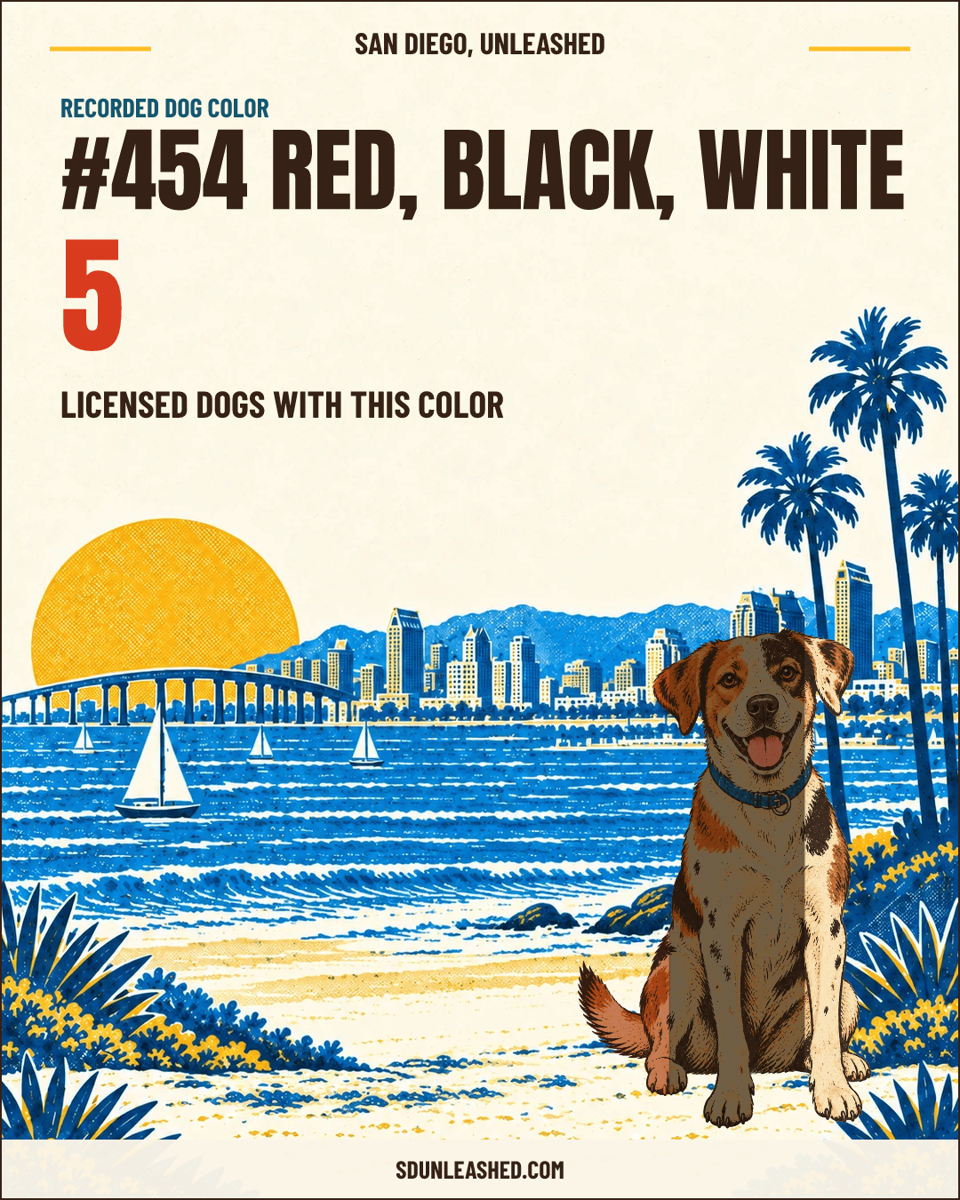 Red, Black, White share card