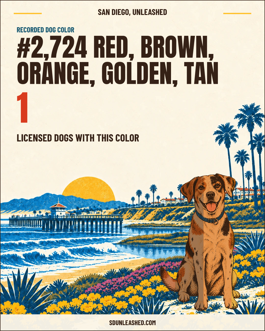 Red, Brown, Orange, Golden, Tan share card