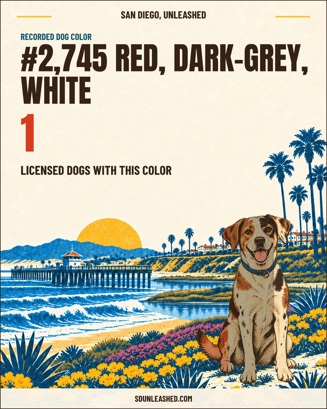 Red, Dark-grey, White share card