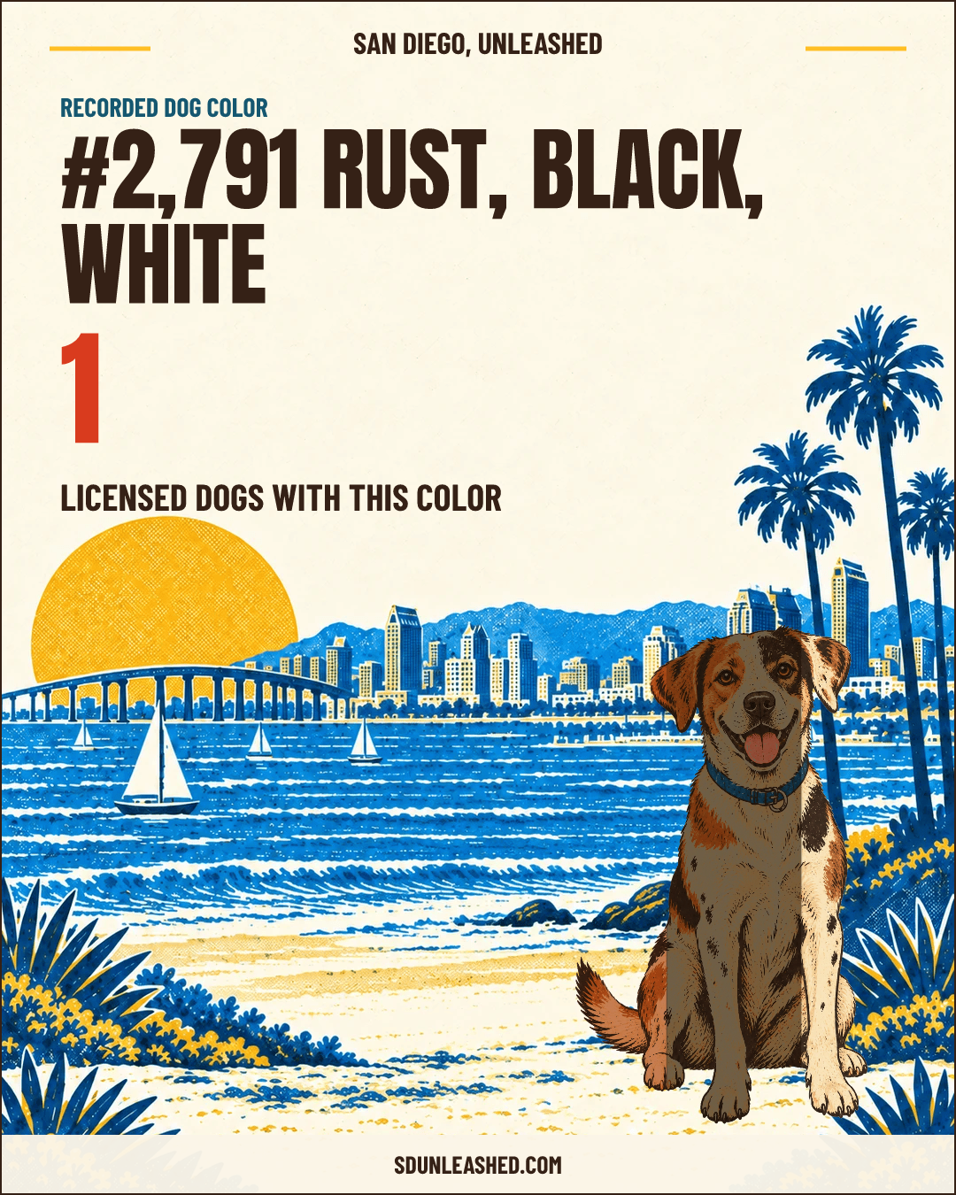 Rust, Black, White share card
