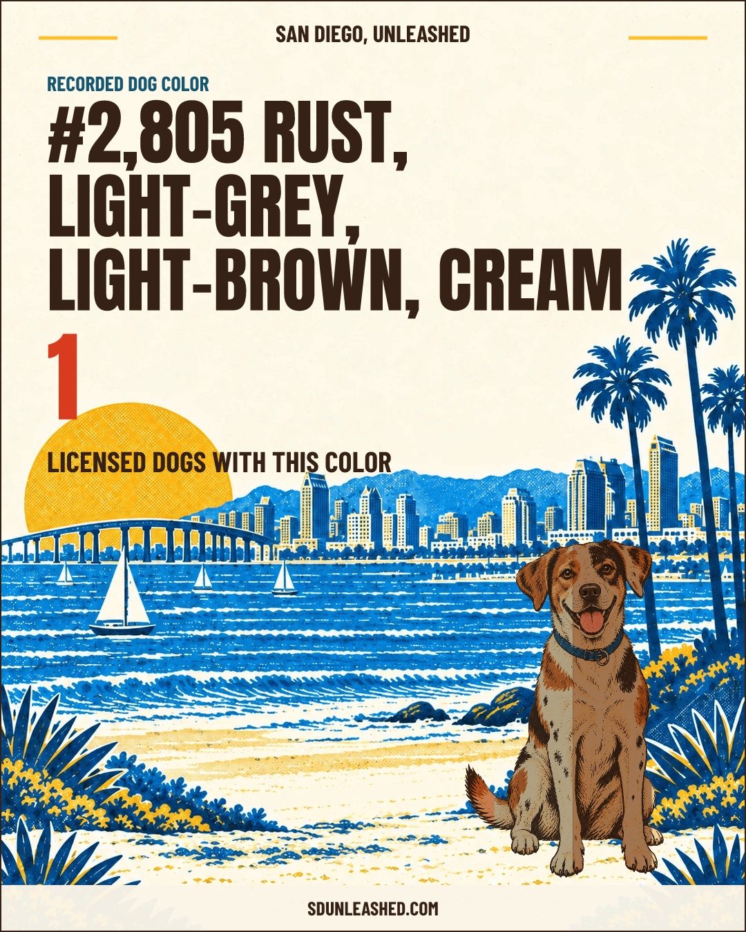 Rust, Light-grey, Light-brown, Cream share card