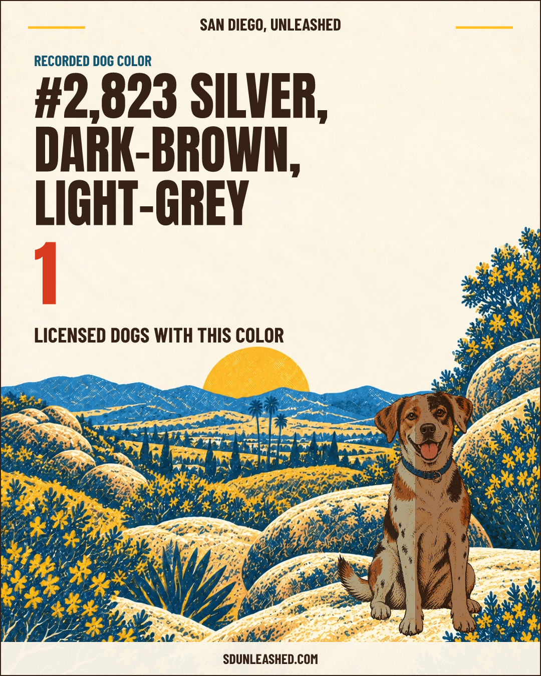 Silver, Dark-brown, Light-grey share card
