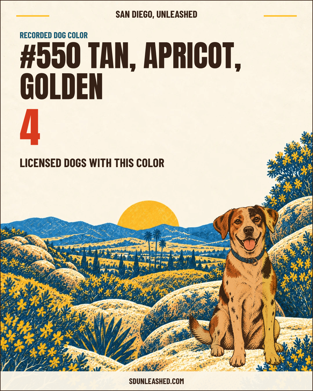 Tan, Apricot, Golden share card