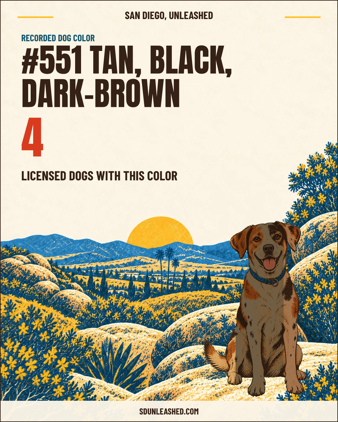 Tan, Black, Dark-brown share card
