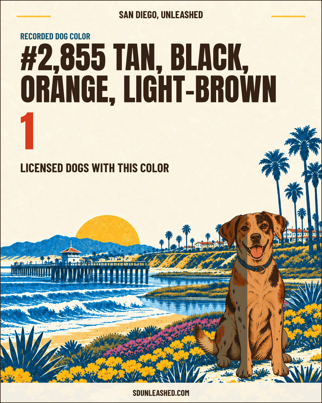 Tan, Black, Orange, Light-brown share card