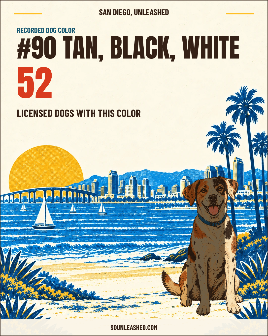 Tan, Black, White share card