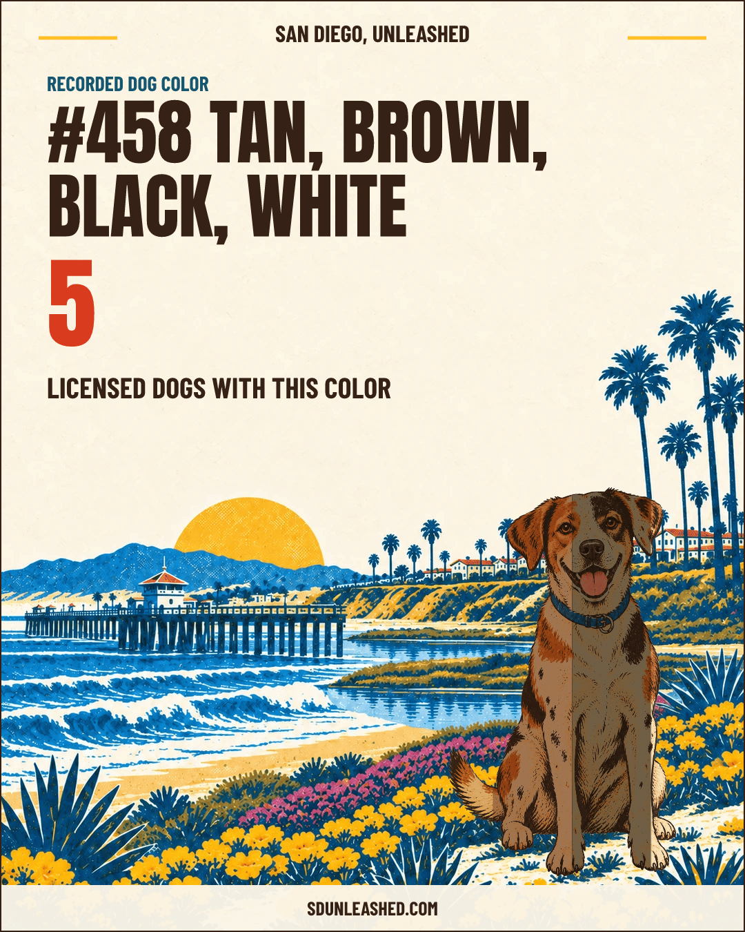 Tan, Brown, Black, White share card