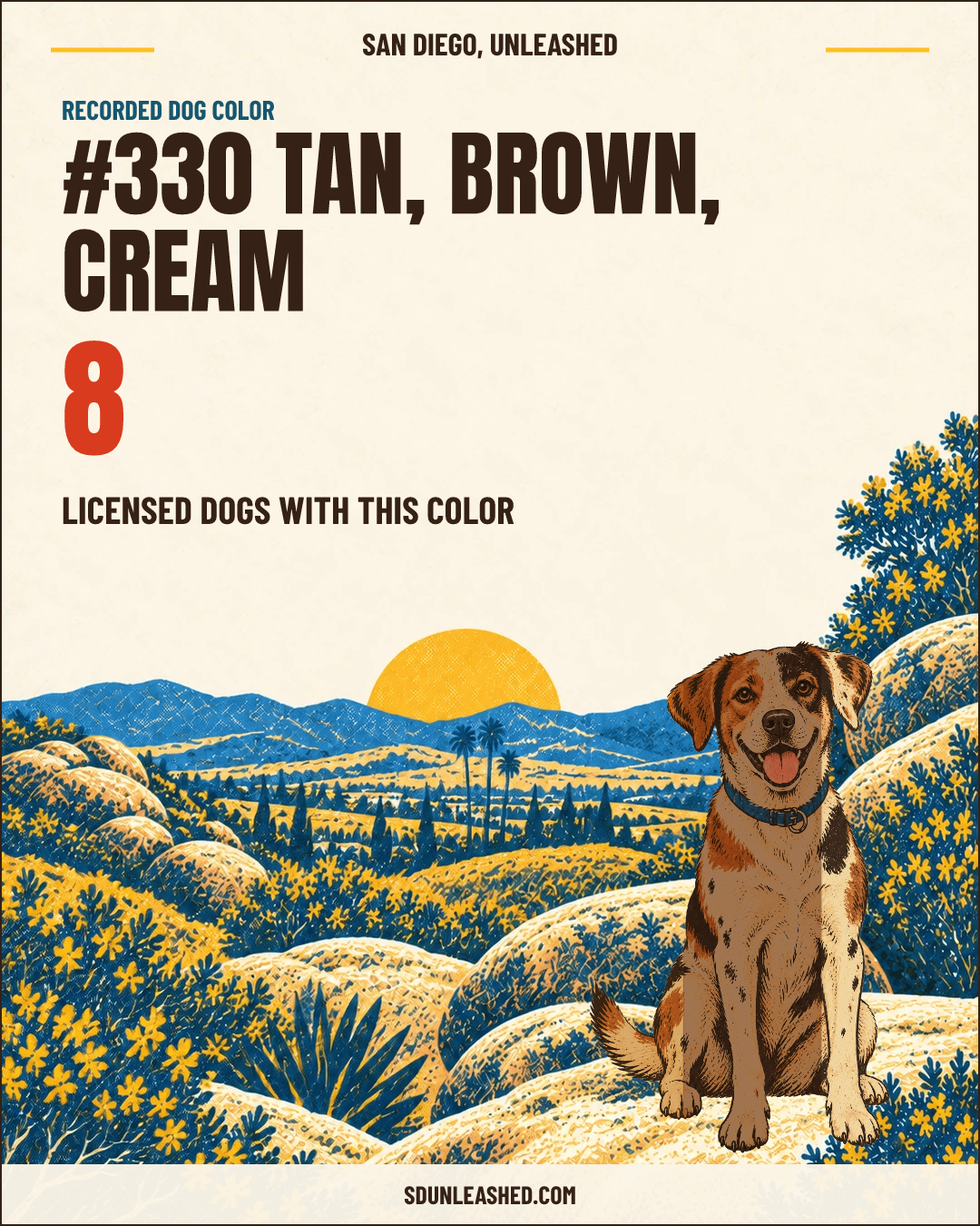 Tan, Brown, Cream share card