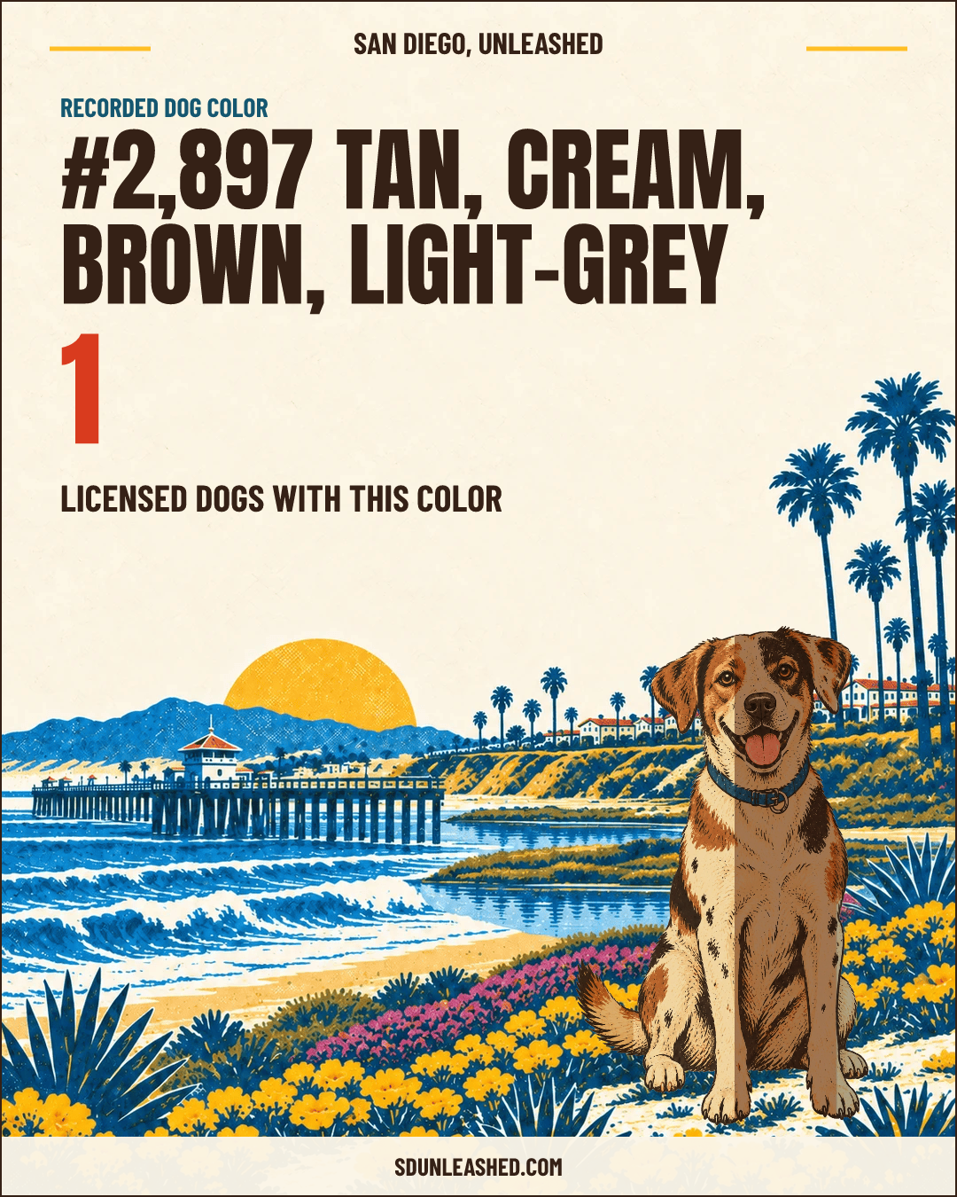 Tan, Cream, Brown, Light-grey share card