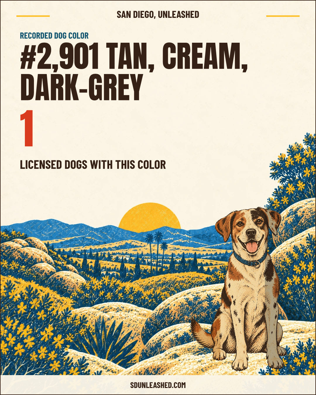 Tan, Cream, Dark-grey share card