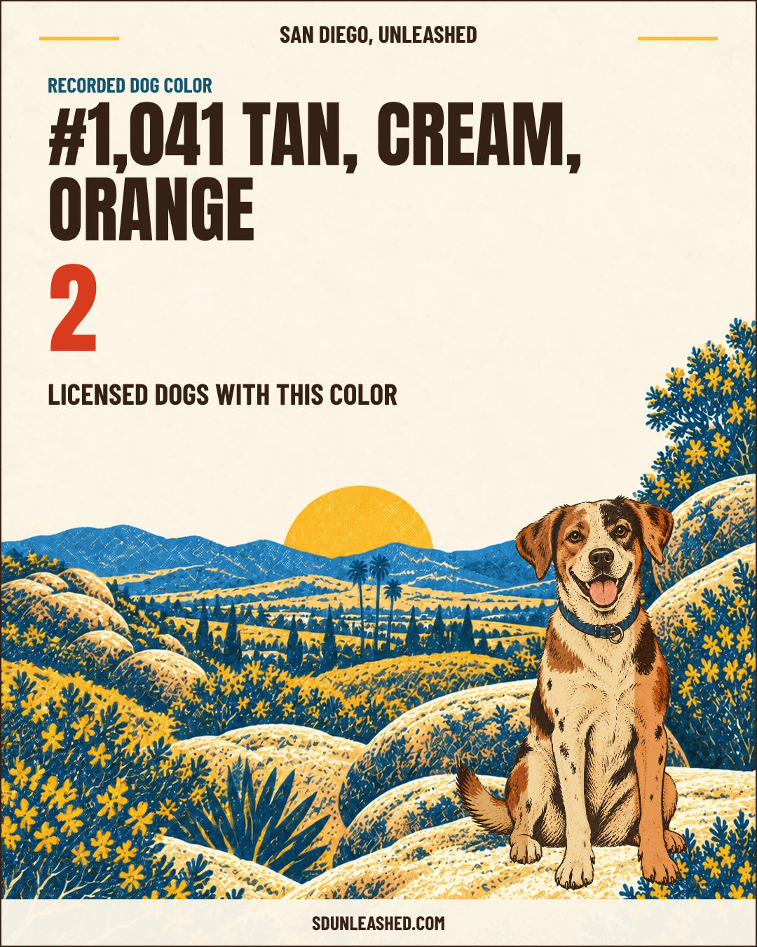 Tan, Cream, Orange share card