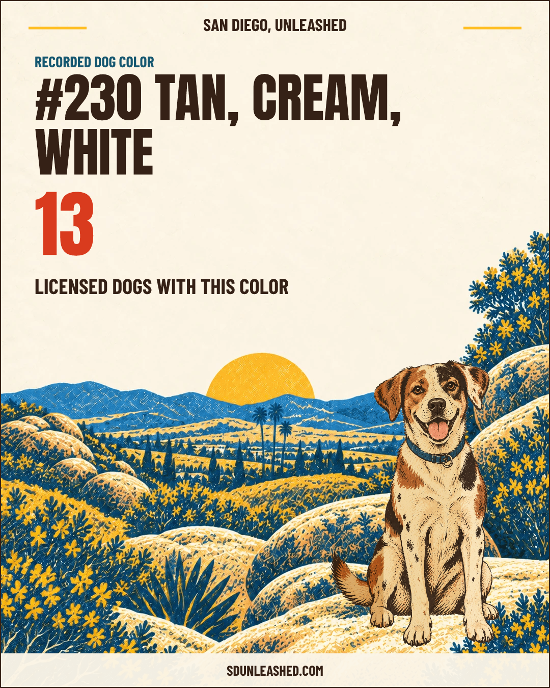 Tan, Cream, White share card