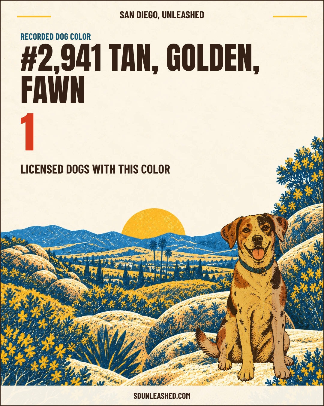 Tan, Golden, Fawn share card