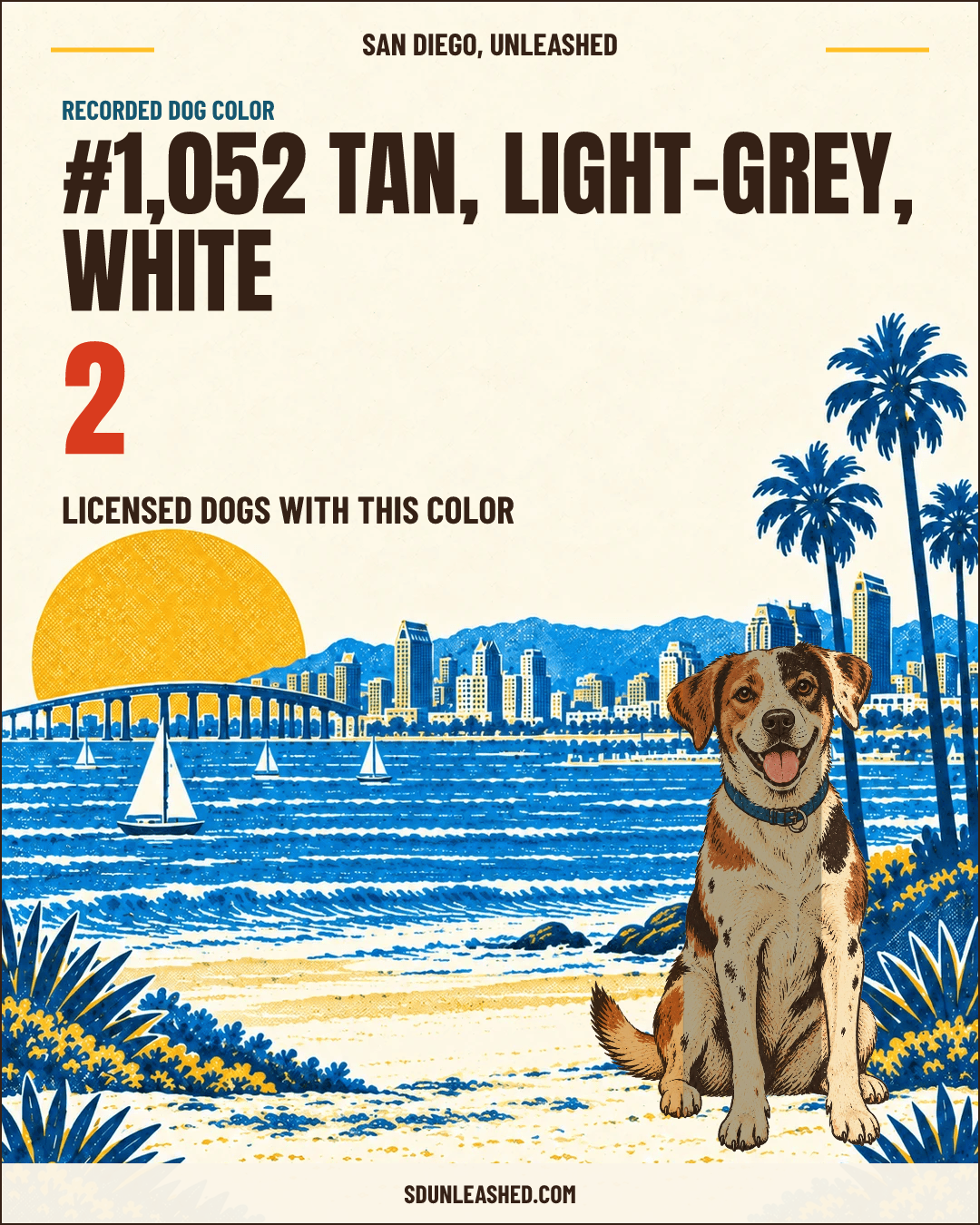 Tan, Light-grey, White share card