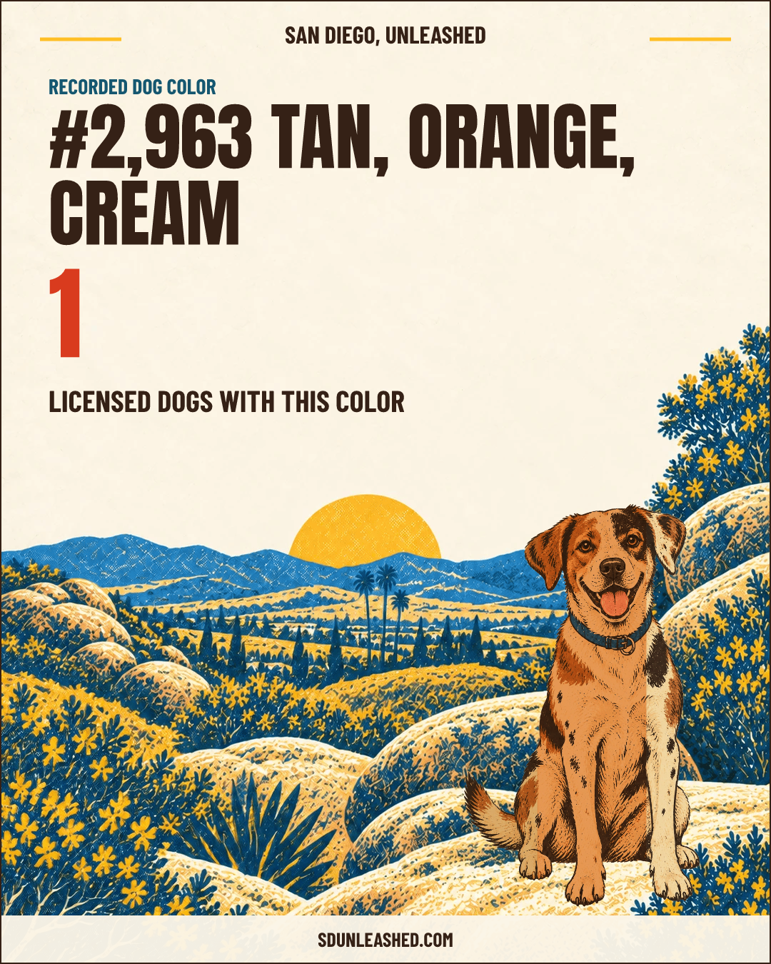 Tan, Orange, Cream share card