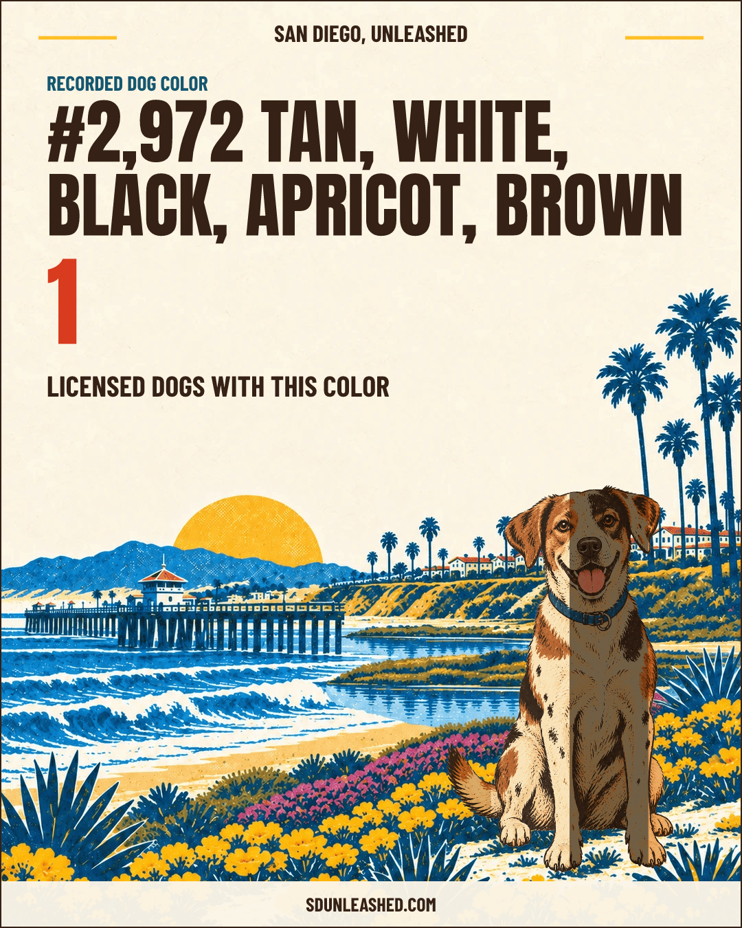 Tan, White, Black, Apricot, Brown share card