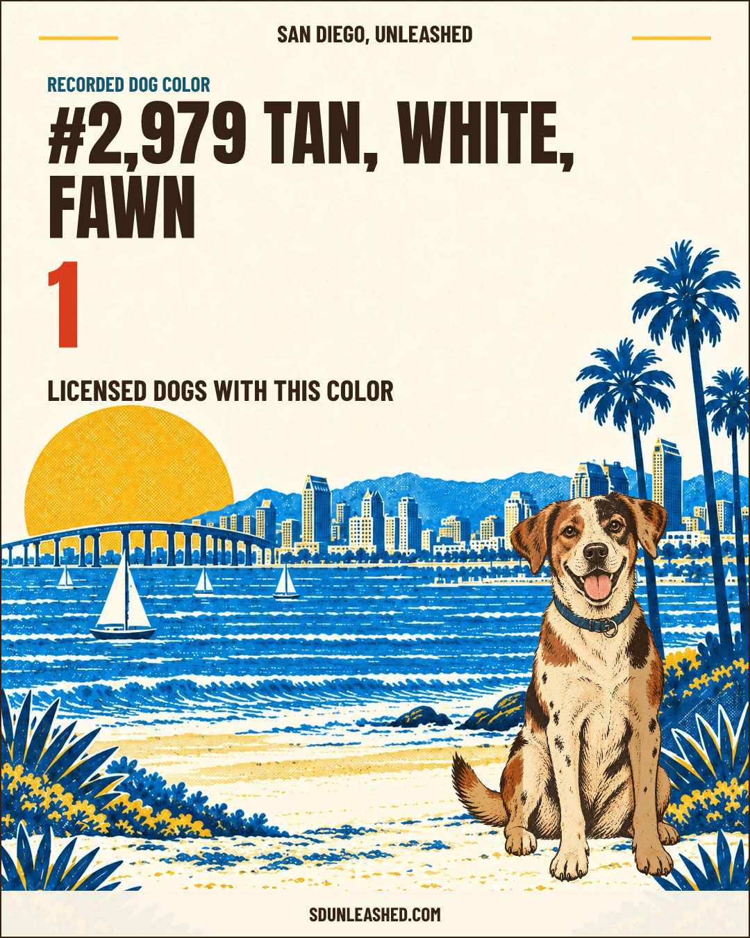 Tan, White, Fawn share card