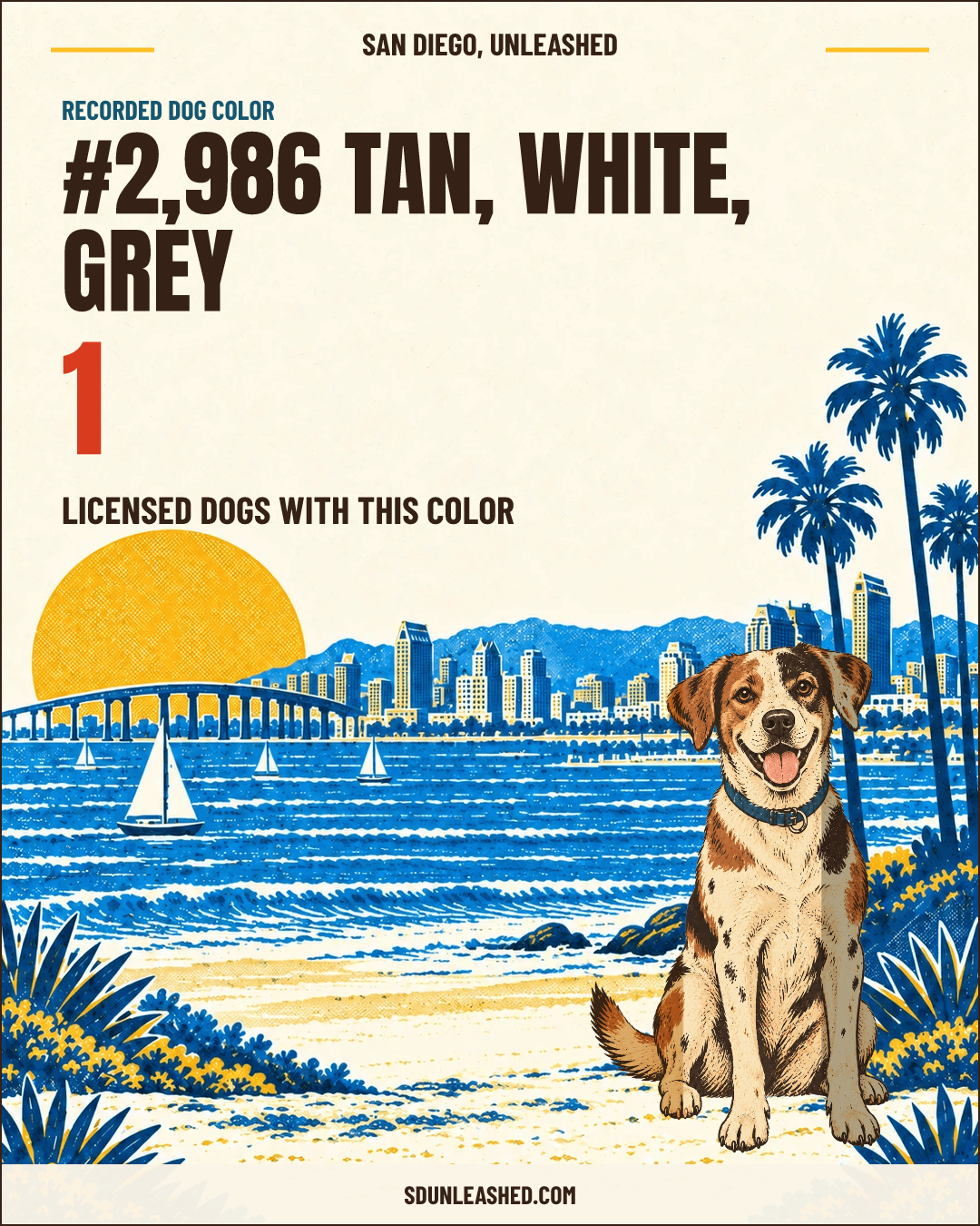 Tan, White, Grey share card