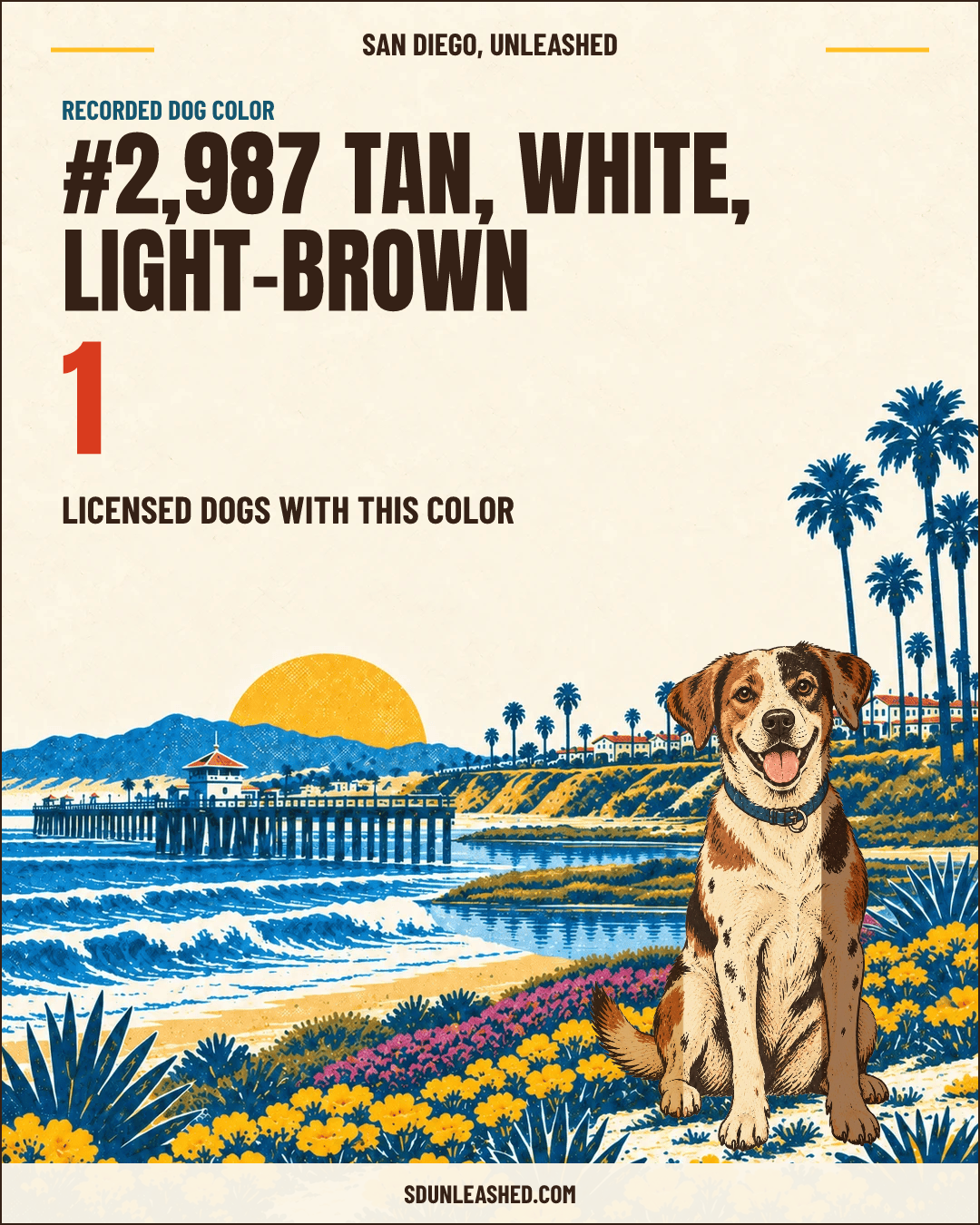 Tan, White, Light-brown share card