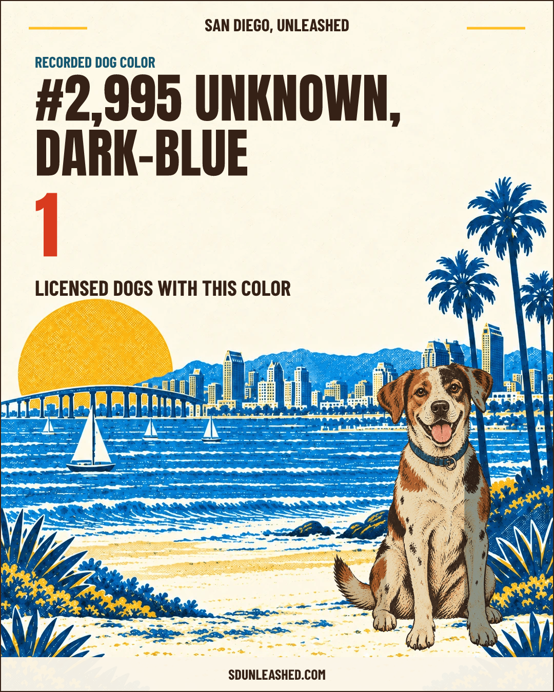 Unknown, Dark-blue share card