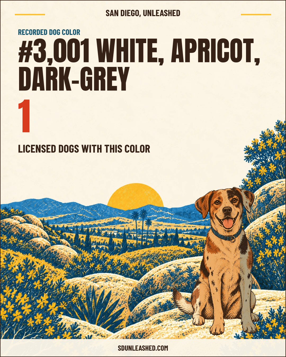 White, Apricot, Dark-grey share card