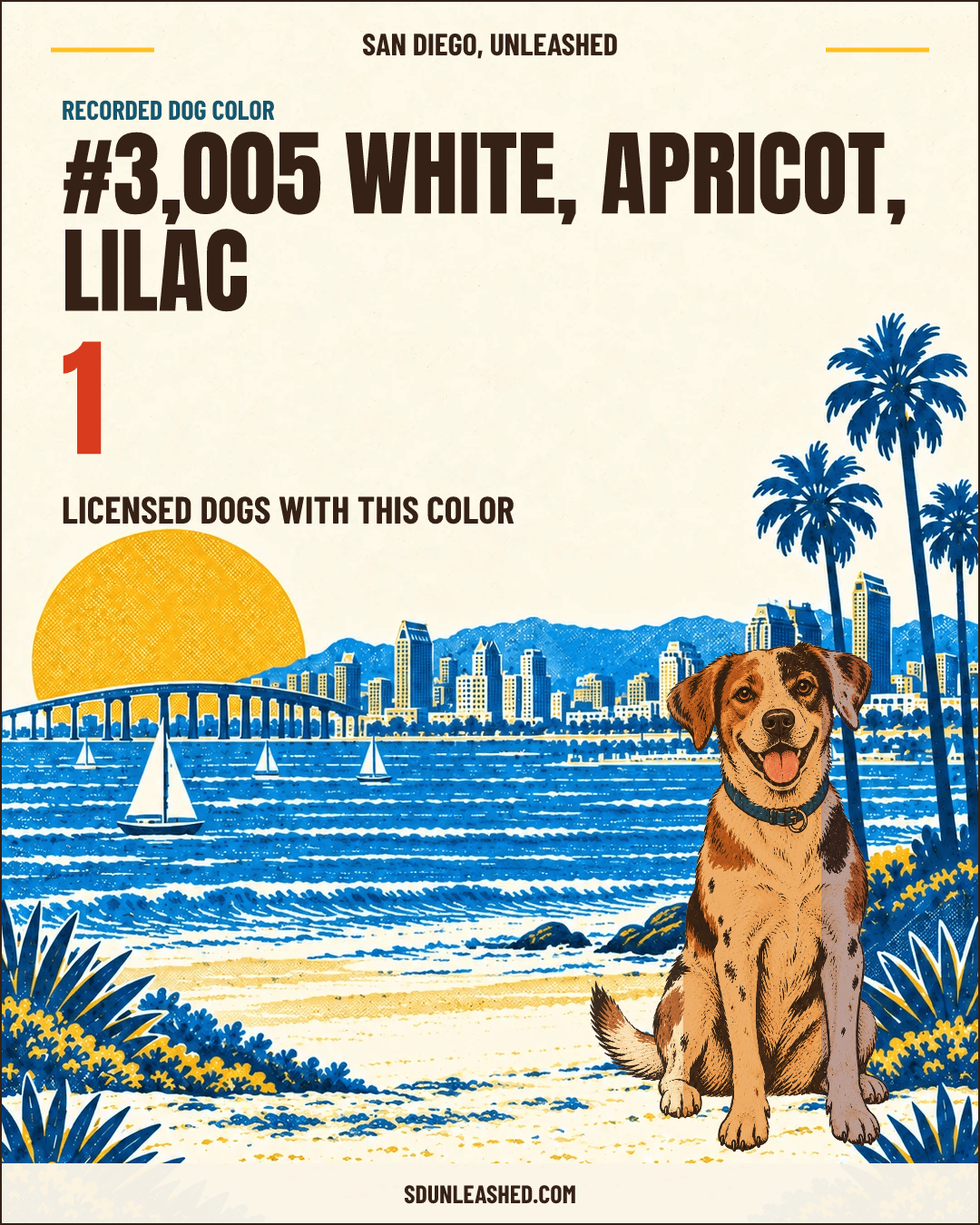 White, Apricot, Lilac share card
