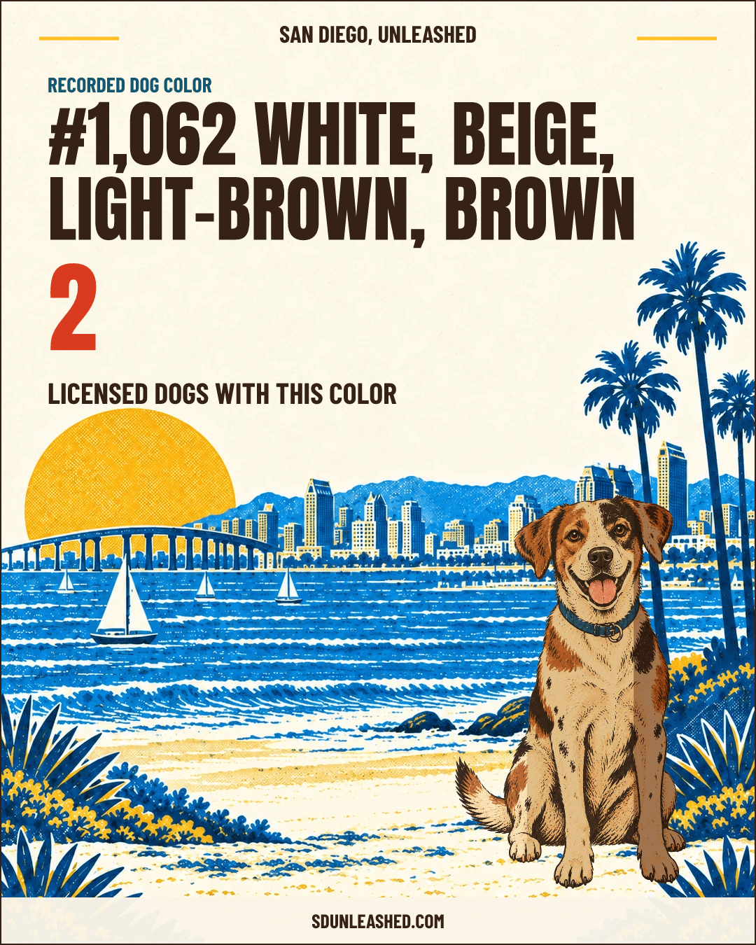 White, Beige, Light-brown, Brown share card