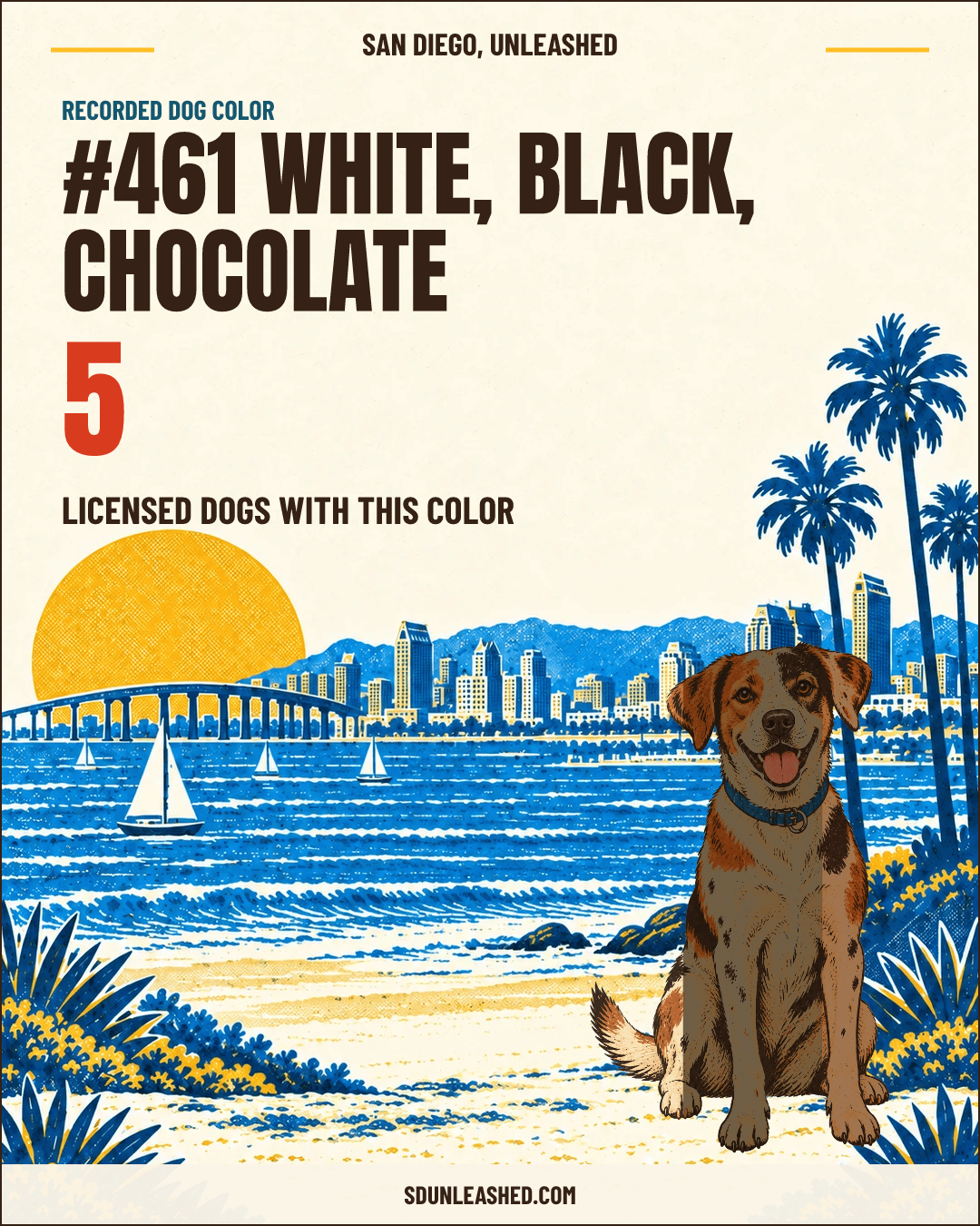 White, Black, Chocolate share card