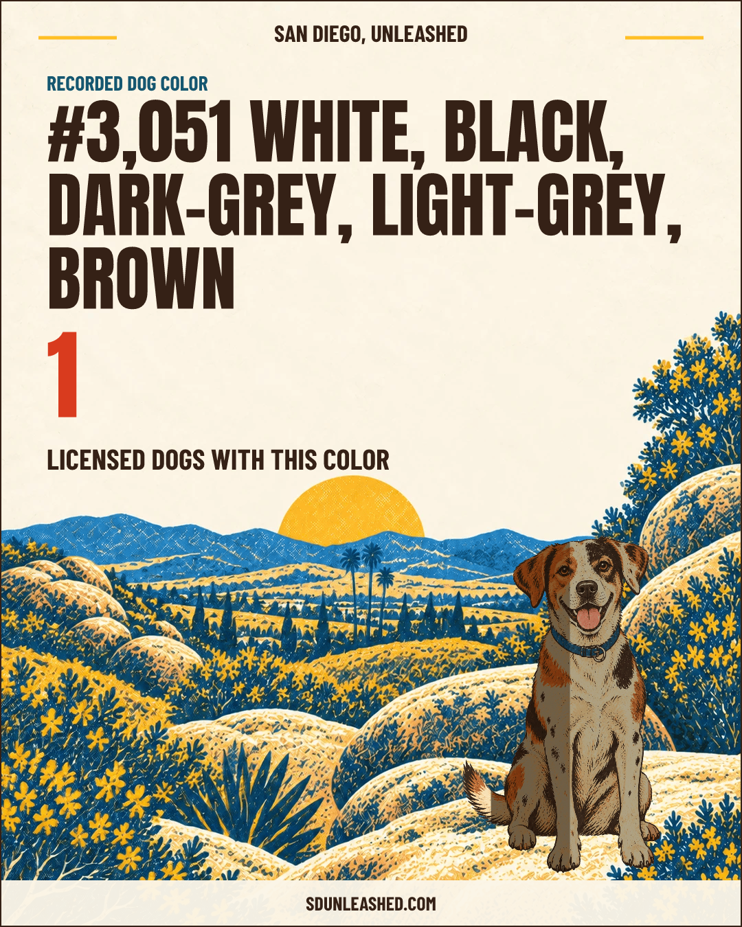 White, Black, Dark-grey, Light-grey, Brown share card