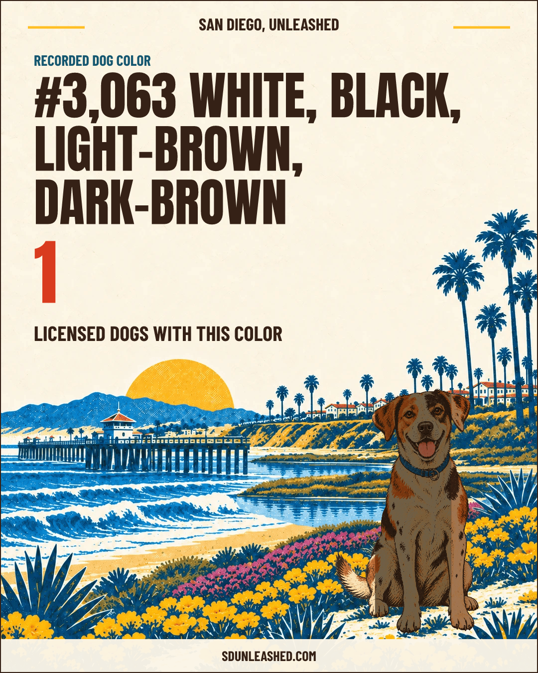 White, Black, Light-brown, Dark-brown share card