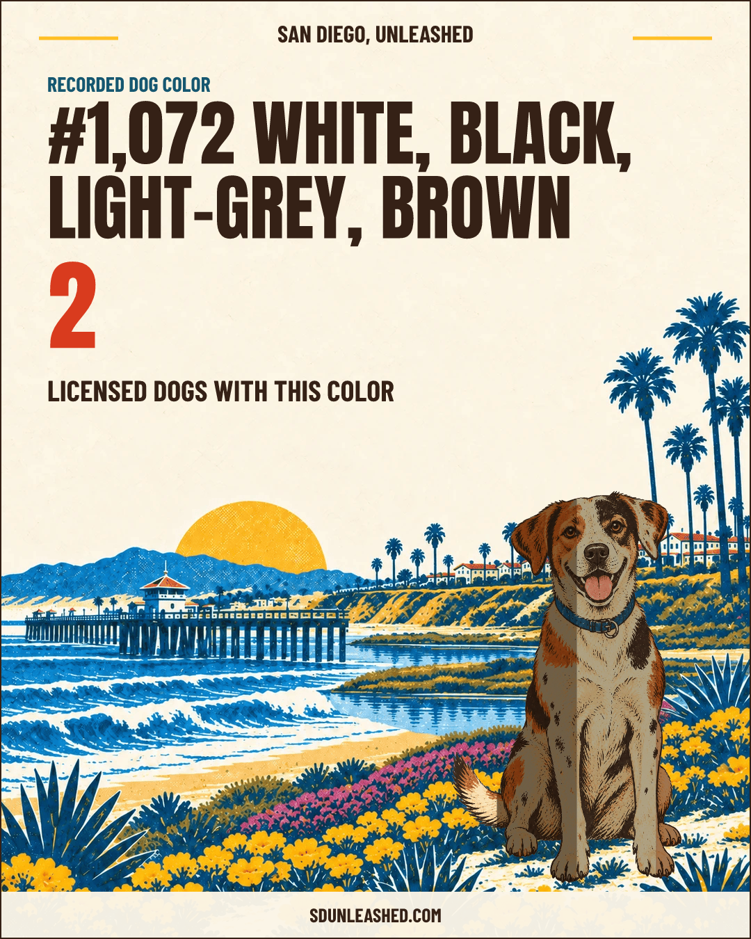 White, Black, Light-grey, Brown share card