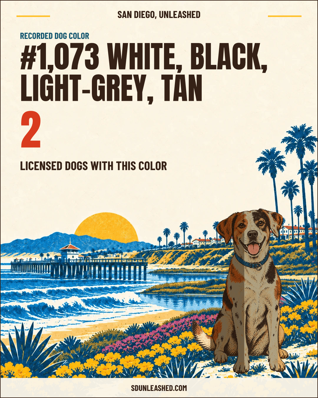 White, Black, Light-grey, Tan share card