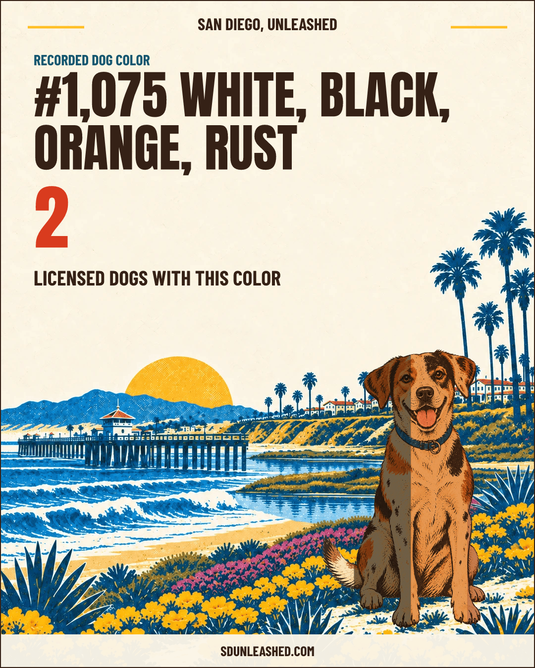 White, Black, Orange, Rust share card