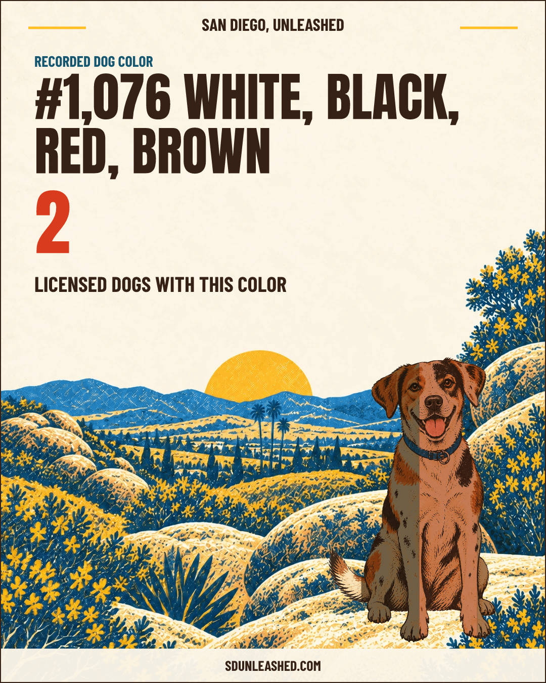 White, Black, Red, Brown share card