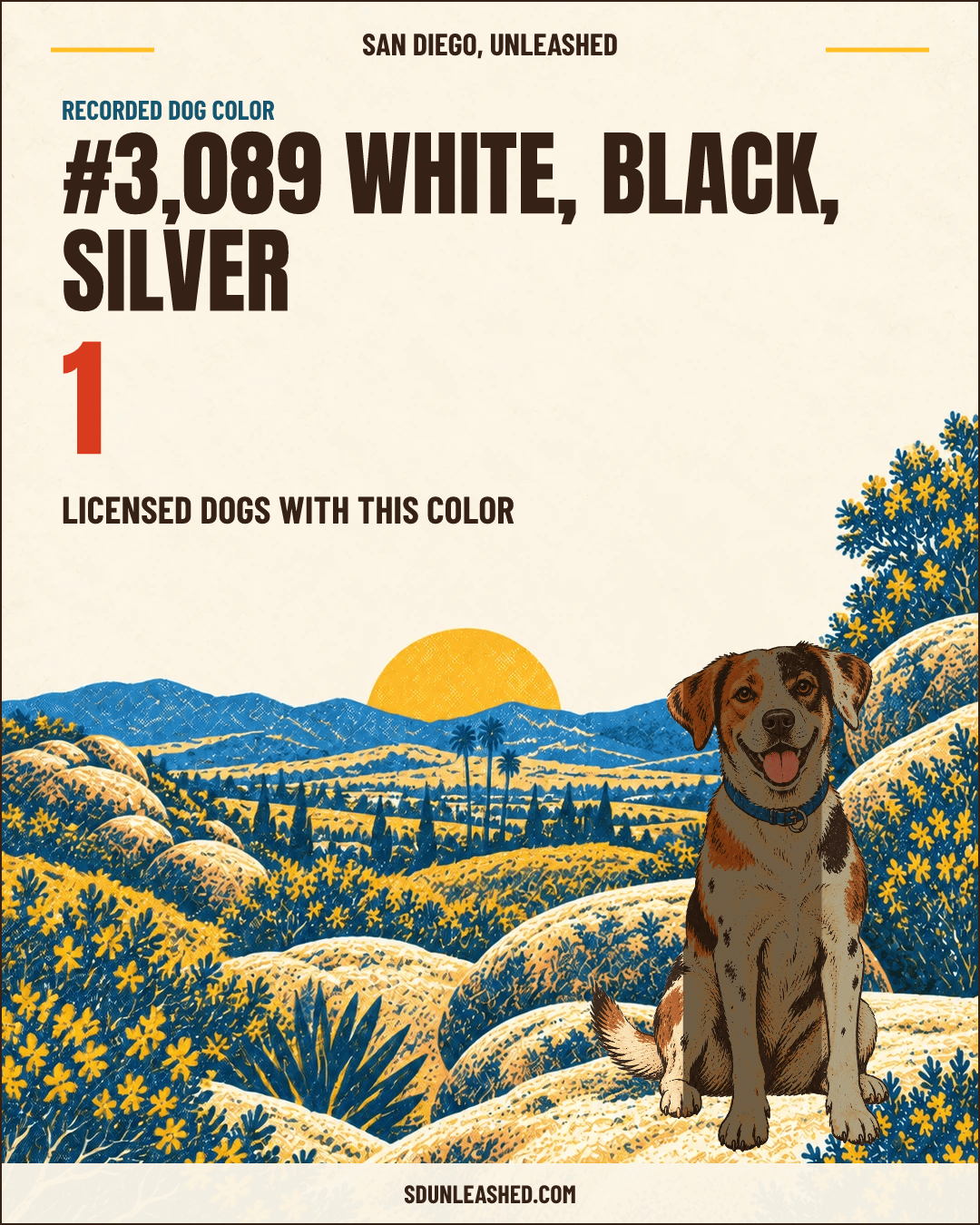 White, Black, Silver share card